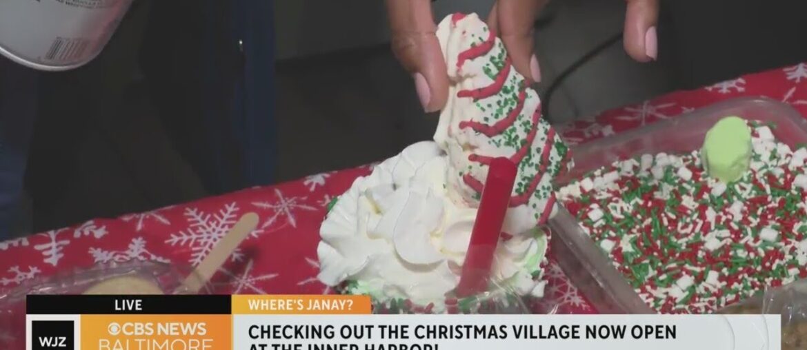 Where's Janay? Checking out the sweet treats that can be found at Baltimore's Christmas Village