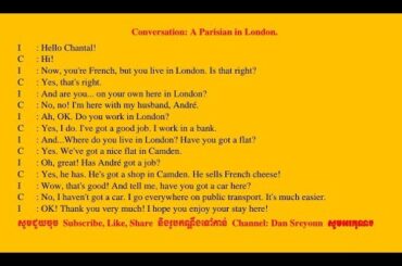 Conversation: The Good Old Day - Channel Dan Sreyoun.