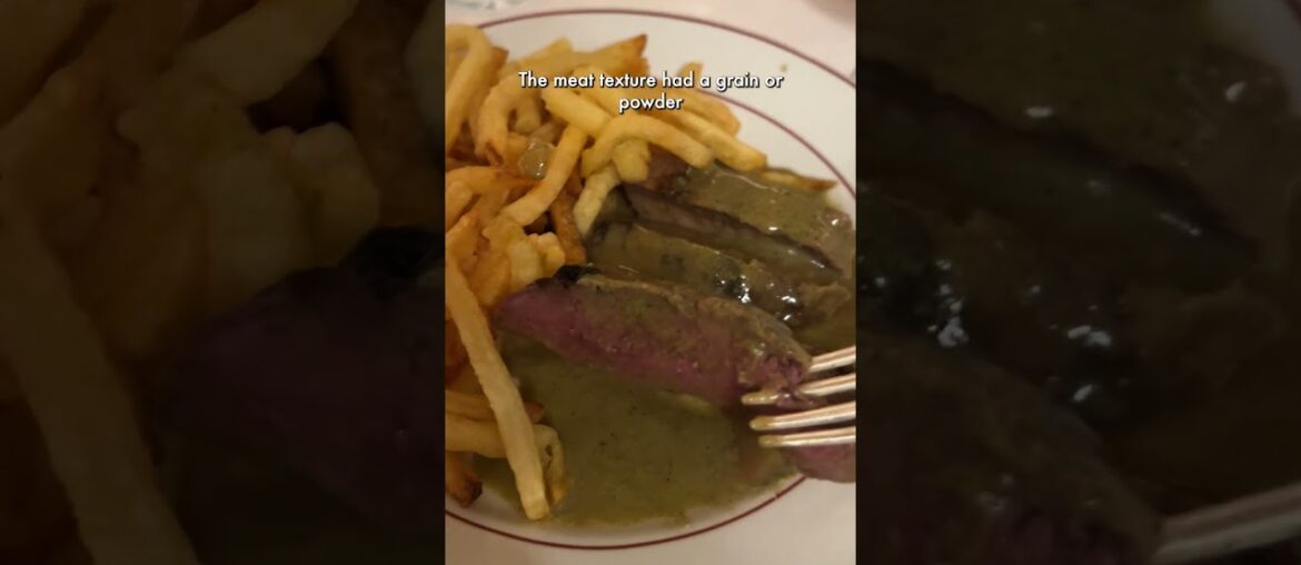 I tried a famous French Steakhouse in #Paris