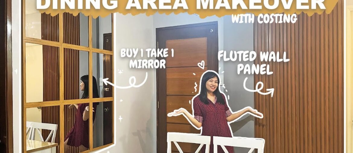 Dining Area Makeover / Fluted Wall Panel + Mirror (DIY) Dining Area Makeover / Fluted Wall Panel + Mirror (DIY)