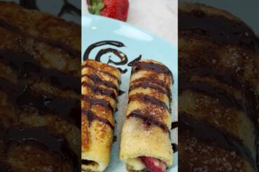 Strawberry French toast roll ups