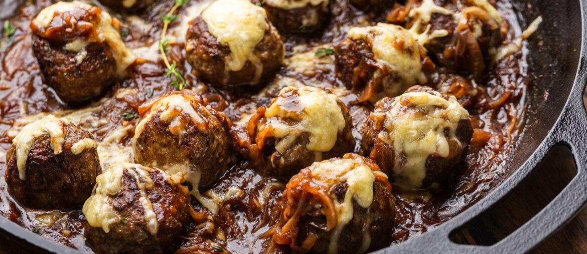 Beefy Onion Meatballs – The Most Outrageous Comfort Food Beefy Onion Meatballs - The Most Outrageous Comfort Food