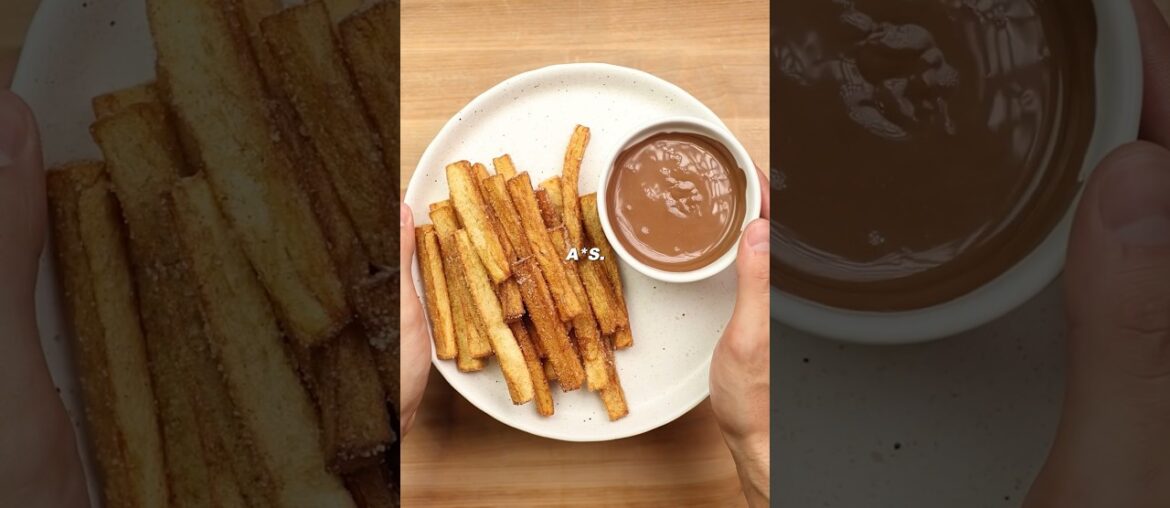 Churro Fries Are A Must #cooking #food #foodasmr #recipe