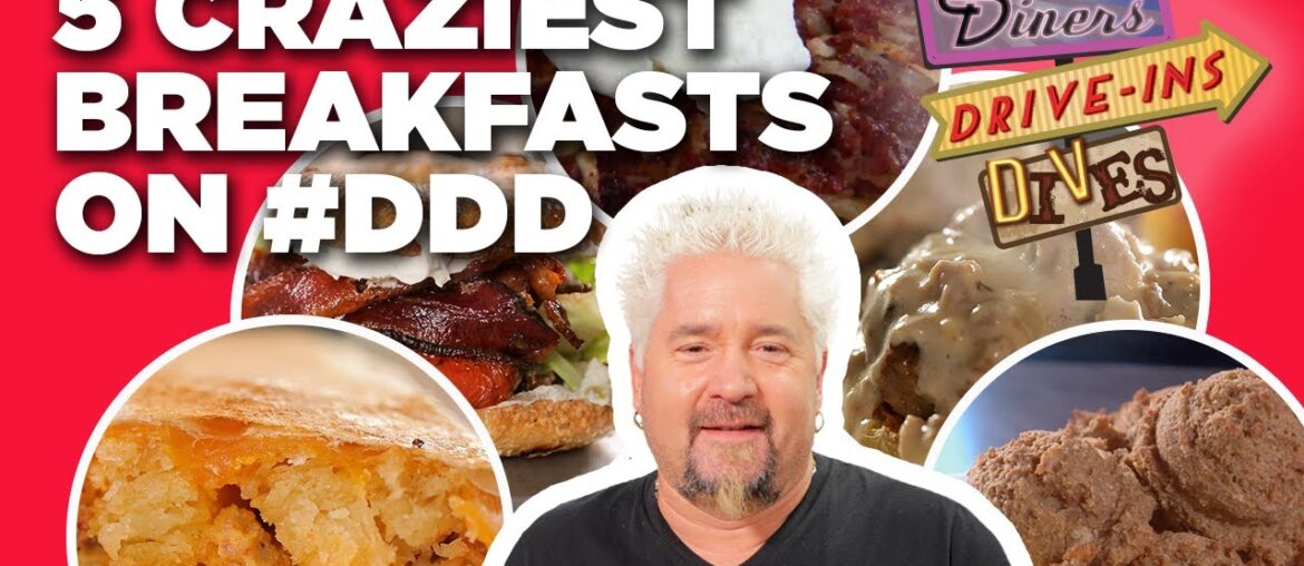 TOP 5 Most-Insane Breakfasts in #DDD Video History with Guy Fieri | Food Network TOP 5 Most-Insane Breakfasts in #DDD Video History with Guy Fieri | Food Network