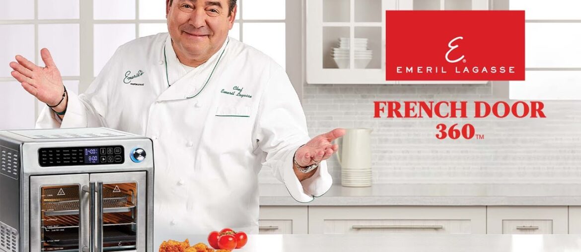 Introducing the French Door 360 Air Fryer with XL 26-qt Capacity by Emeril Lagasse