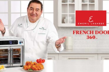 Introducing the French Door 360 Air Fryer with XL 26-qt Capacity by Emeril Lagasse