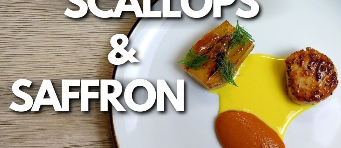 Michelin star SCALLOPS & SAFFRON recipe | Fine Dining At Home