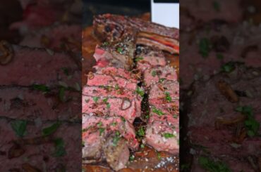 Have you ever tried a French Onion Steak?! | Smoked Tomahawk Steak Recipe #shorts