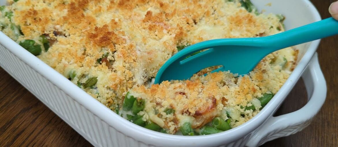 French Onion Green Beans Casserole Recipe | Holiday Dinner | Christmas | Thanksgiving (How to make)