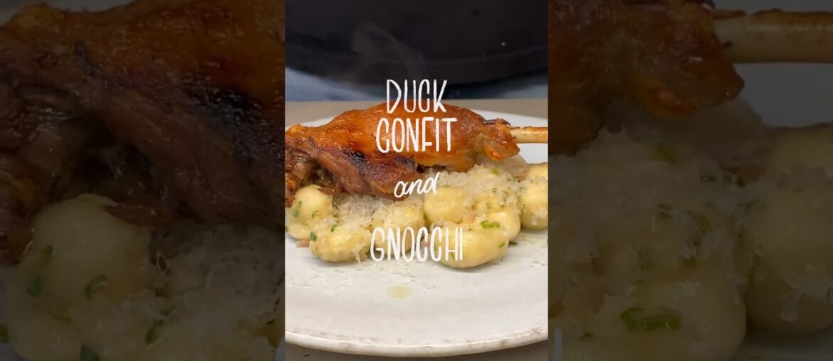 Duck Confit with Gnocchi – I am still drooling #shorts #recipe #french Duck Confit with Gnocchi - I am still drooling #shorts #recipe #french