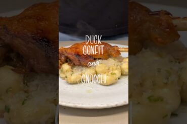 Duck Confit with Gnocchi - I am still drooling #shorts #recipe #french