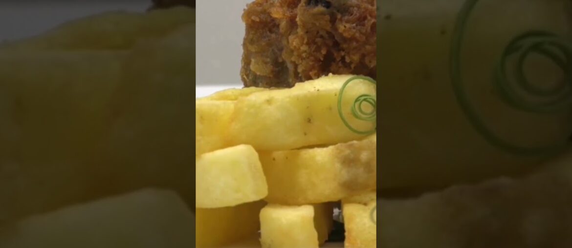 French fries with fried chicken / The most poisonous food ever#recipe#food#health#shorts