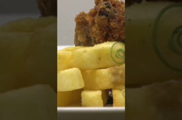 French fries with fried chicken / The most poisonous food ever#recipe#food#health#shorts