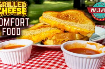 ULTIMATE WINTER COMFORT! GRILLED CHEESE ON THE GRIDDLE WITH TOMATO SOUP - EASY RECIPE