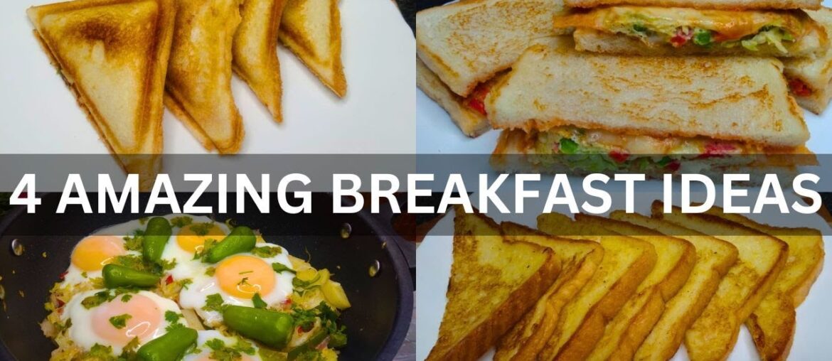 Amazing Breakfast Ideas | Easy Breakfast Recipes | French Toast | Egg Omelette Recipe | Egg Sandwich