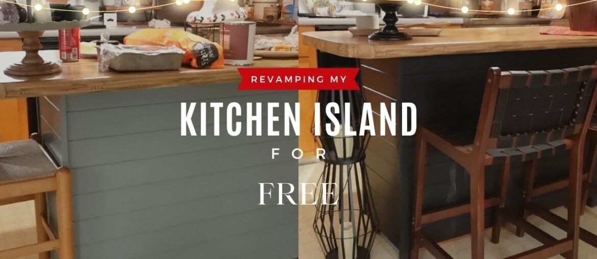 Revamping My Kitchen Island for FREE! * Budget Transformation * French Country #howto #diy #easydiy