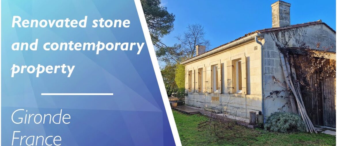 Renovated stone and contemporary property on the edge of a prestigious wine village – A25930SLI33 Renovated stone and contemporary property on the edge of a prestigious wine village - A25930SLI33