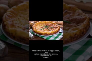 Quiche: Its name originates from the German word 'kuchen,' meaning cake #quiche  #food #shorts