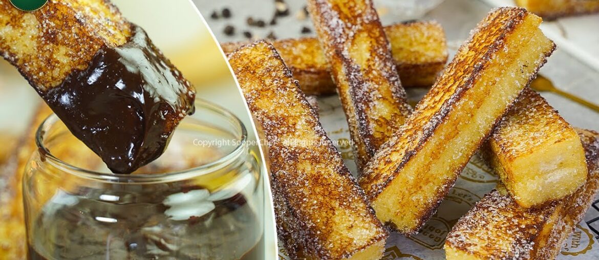 French Toast Dippers with Chocolate Sauce Recipe by SooperChef (French Toast Stick) French Toast Dippers with Chocolate Sauce Recipe by SooperChef (French Toast Stick)