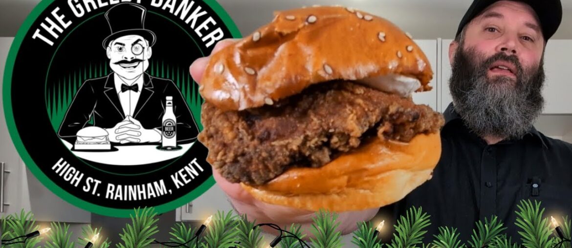 GOURMET Festive Burger from The Greedy Banker Pub