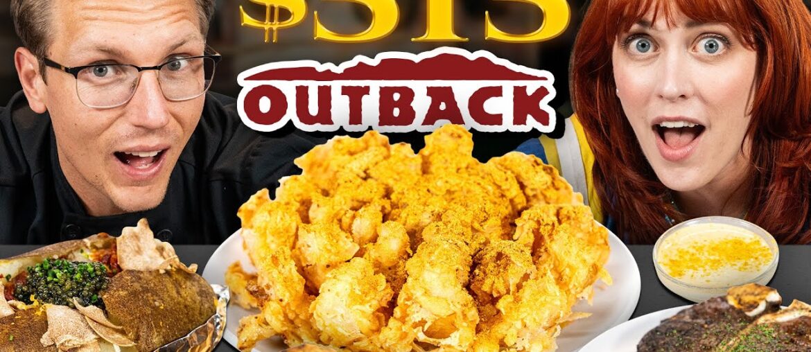 $515 Outback Steakhouse Bloomin’ Onion Taste Test | FANCY FAST FOOD $515 Outback Steakhouse Bloomin' Onion Taste Test | FANCY FAST FOOD