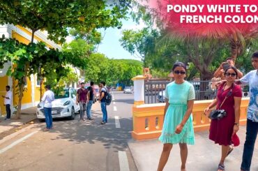 Rock Beach | White Town Pondicherry | French Colony Tour in 4K | #pondicherry