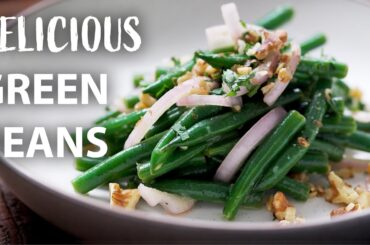 Easy GREEN BEAN Recipe for the holidays - A Healthy Vegetarian And Vegan Recipe!