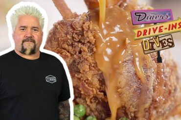 Guy Fieri Eat a Wagyu Dip & Fall-Off-the-BONE Pork | Diners, Drive-Ins and Dives | Food Network