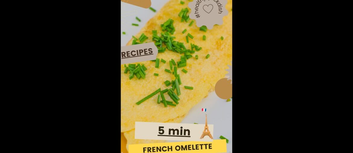 5 Minutes Easy French Omelette Recipe #shorts