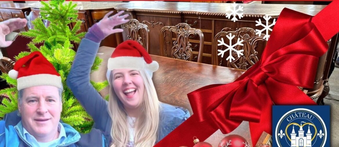 BEST Charity Shop Find EVER & Our French Chateau Christmas Tree! #vlogmas #1