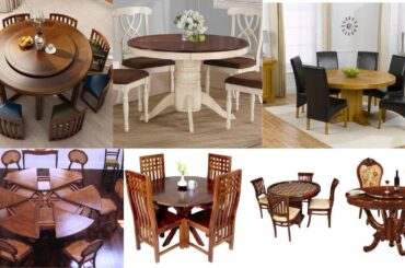 Round wooden dining table design ideas