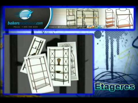 French, Gourmet, Etageres and other Bakers Racks French, Gourmet, Etageres and other Bakers Racks