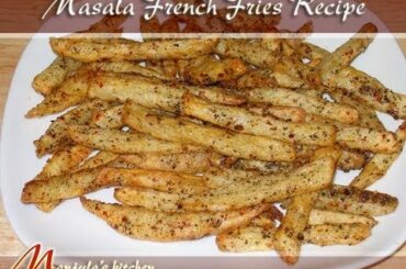 Masala French Fries Recipe by Manjula, Indian vegetarian gourmet