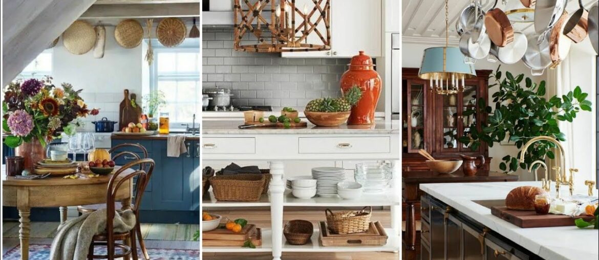 French country kitchen decoration ideas. French country cottage kitchen decorating tips. Cottage.