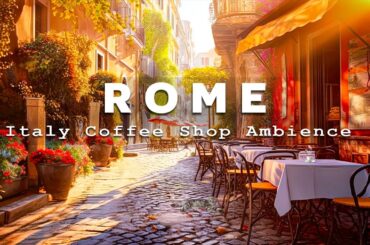 Morning Rome Cafe Shop | Jazz & Bossa Nova Piano Music for Study, Work or Chill Mode