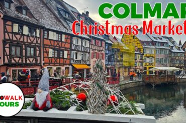 Colmar, France Christmas Market Walking Tour - 4K60fps with Captions - Prowalk Tours