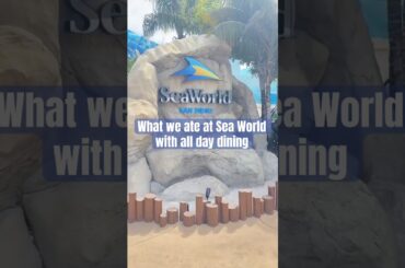 All day dining options! #seaworld #alldaydining #foodie #themeparkfood #shorts #food #seaworldcares