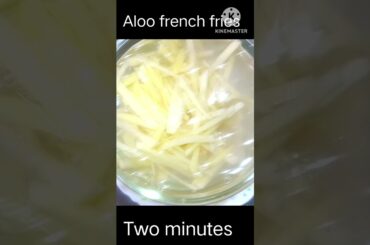 Aloo french fries in  two minutes #instant snack recipe#easy #tasty #yt #viral