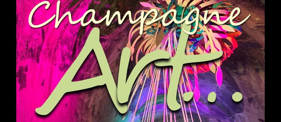 Champagne House in France. The Pommery Art Exhibit at a Reims French Winery #france #champagne #wine