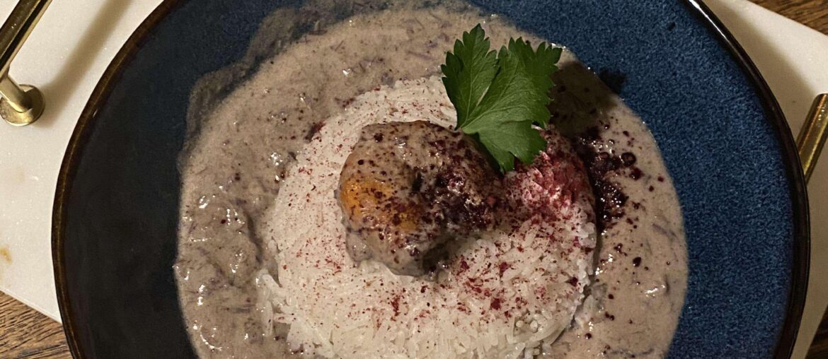 Curry rose au cabillaud et gambas