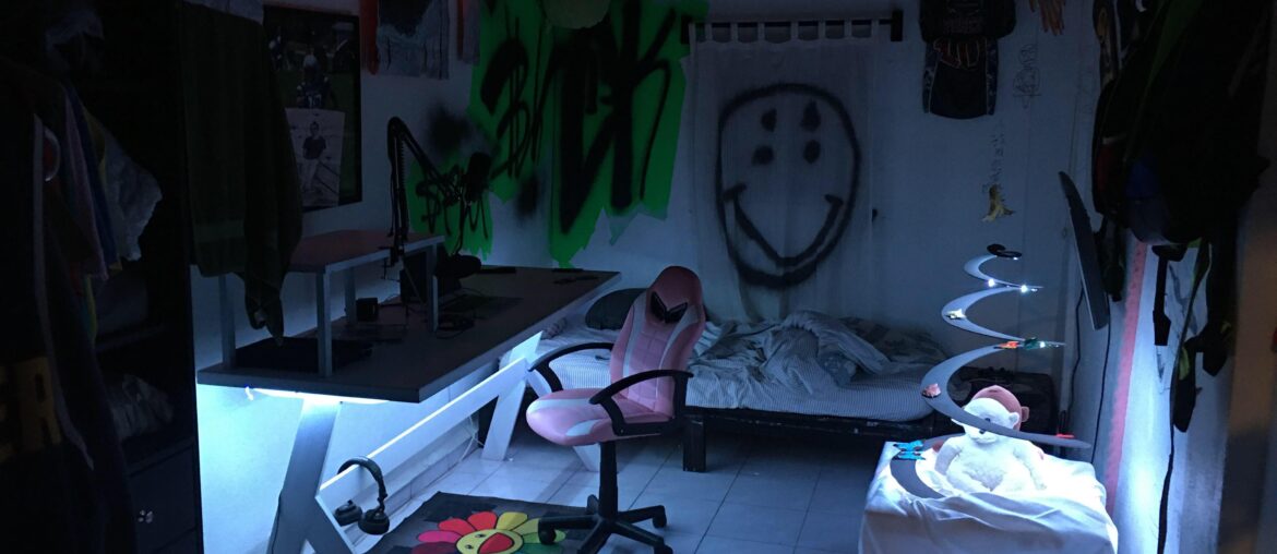 [OS][OC] Bedroom/Studio back end of the room Rosarito, Baja California, MX(1334 x 750)