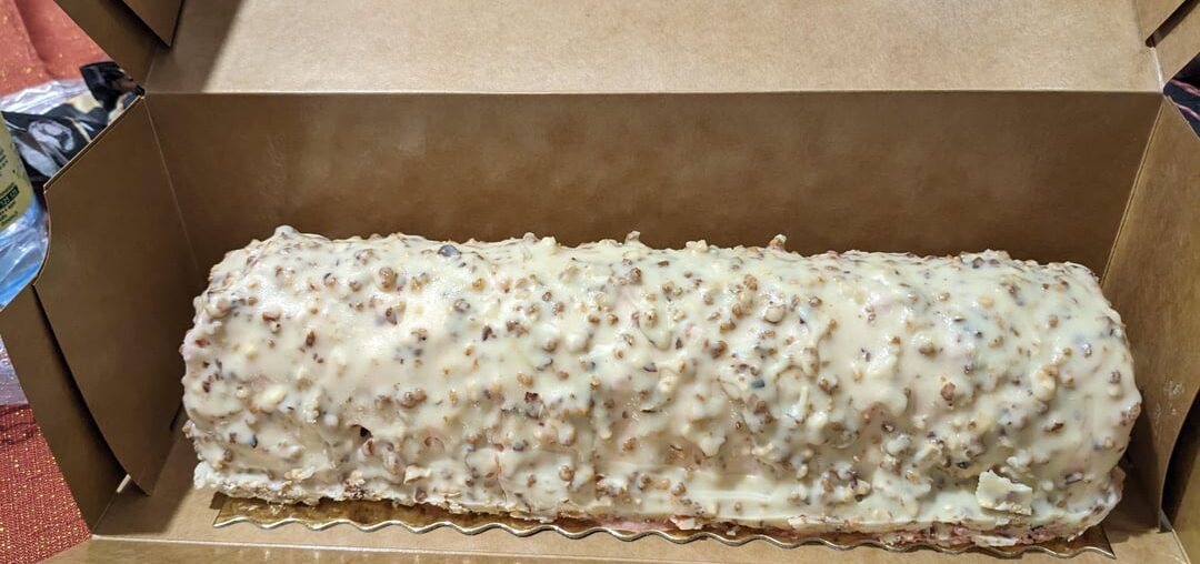 Mon essai de bûche de noel !