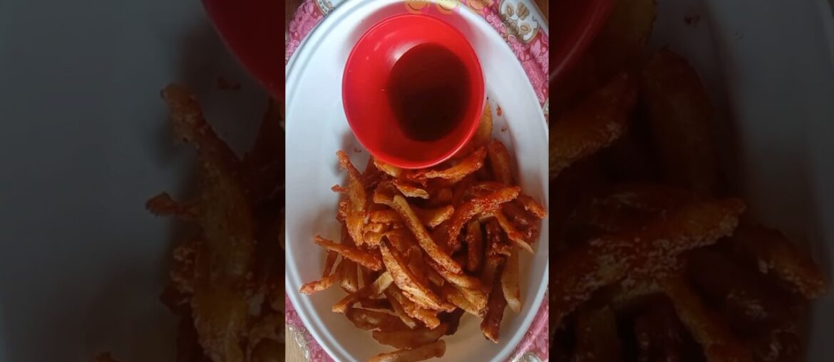 French fries recipe solapur style ll #shortviral #frenchfries #recipe