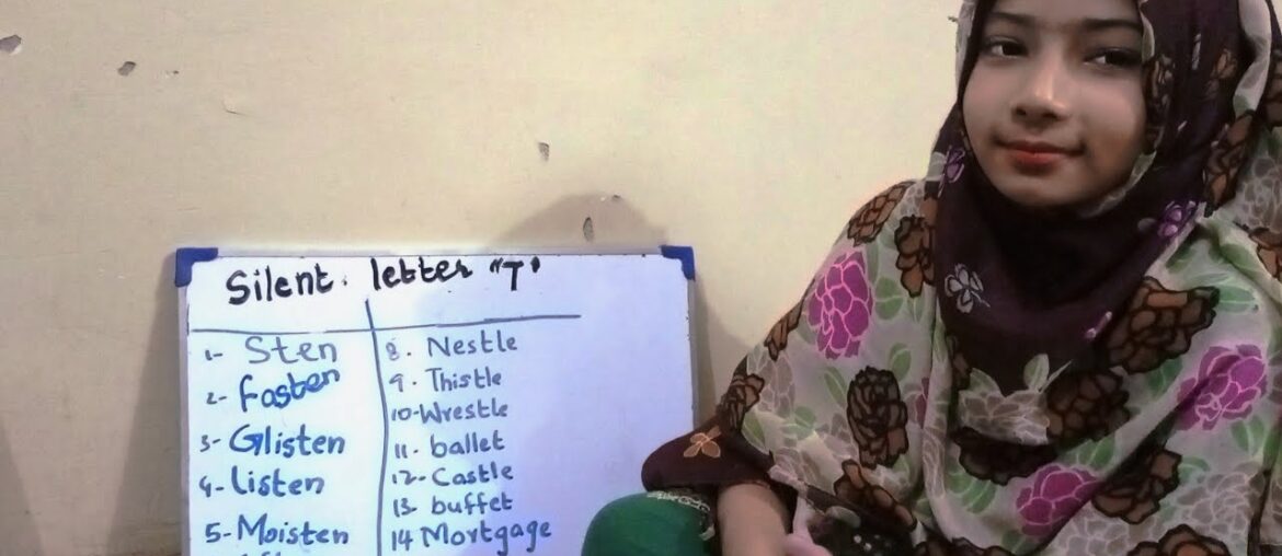 Silent Letter 'T' // How to Pronounce // #kidslearning #funlearning #