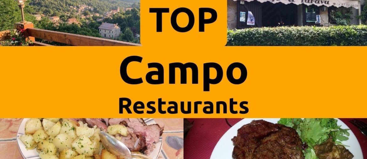 Top Restaurants to Visit in Campo, Corse-du-Sud | Corsica - English
