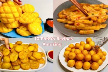 10 Amazing Potato Recipes !! Collection !! French Fries , Potato Snacks , Potato Chips , Potato Ball