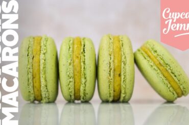 Pistachio Macaron Recipe with Pistachio French Buttercream Filling | Cupcake Jemma Channel