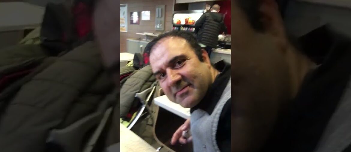 Great Moment with My Son in Restaurant (French Fries and Cava Cava)