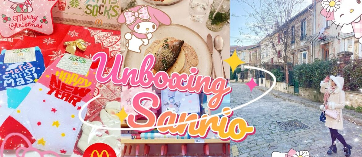 Paris hidden spot, French gourmet restaurant, Miniso Sanrio, Unboxing McDonald’s Xmas/New year socks