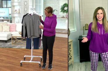 MUK LUKS French Terry Hooded Pullover on QVC